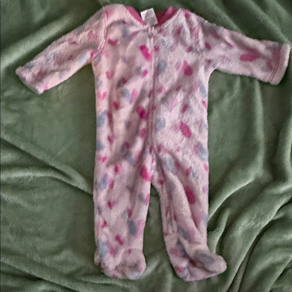 Swiggles Pink and Gray Kids One Piece Footie